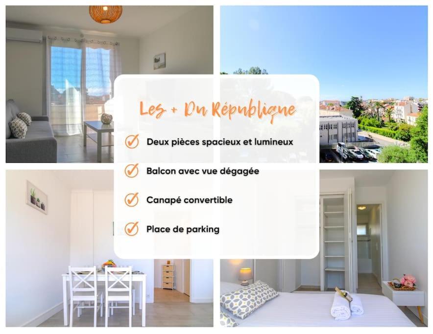 Appartement Le Republique By Apirent #Balcon #Climatisation #Parking à Cannes Extérieur photo